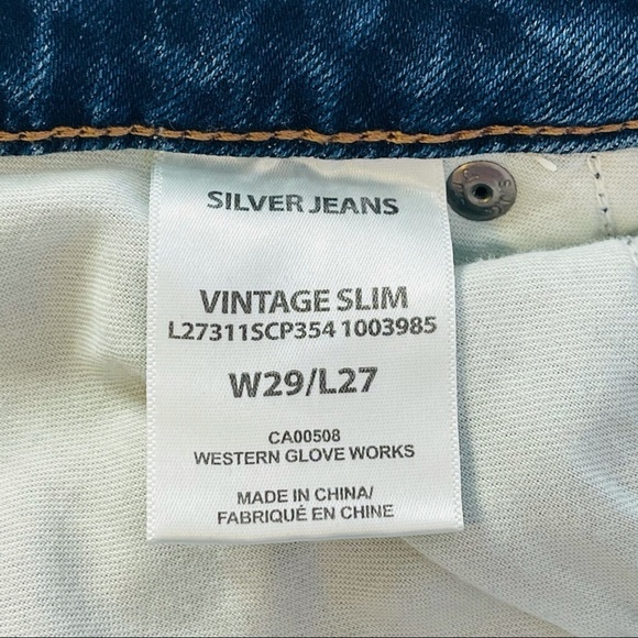 Silver jeans vintage‎ slim jeans two tone denim - Picture 6 of 11